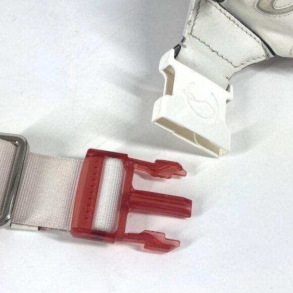 Christian Louboutin Mary Jane logo Mesh Bag Belt Bag Cross Shoulder Bag body bag - Picture 14 of 14